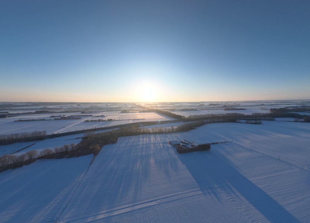 十勝の上空写真　ドローンで撮影