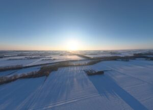 十勝の上空写真　ドローンで撮影